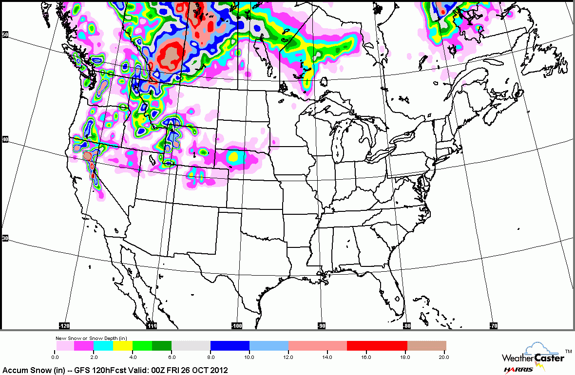 Five day snow forecast