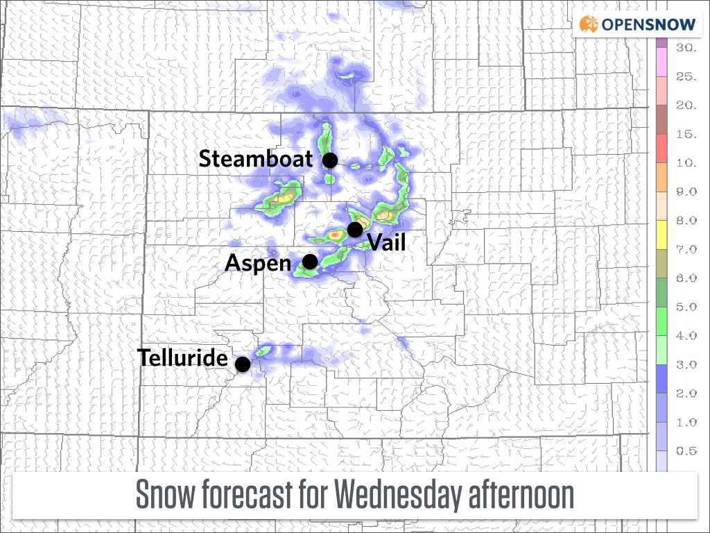 colorado ski snow forecast