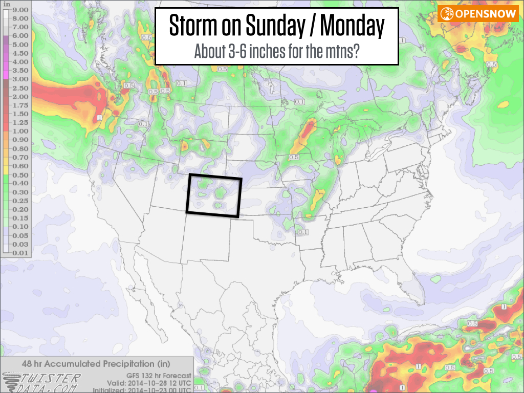 colorado ski snow report forecast