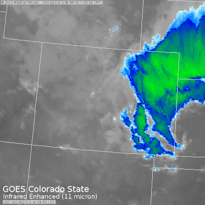 Colorado Snow Forecast - Satellite Zoom to Colorado