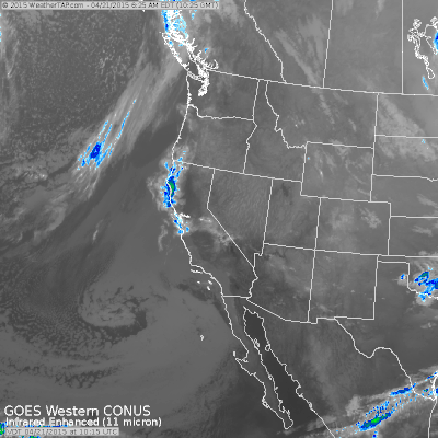 Colorado Snow Forecast - Infrared Satellite