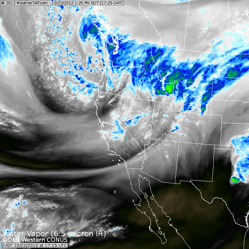 Satellite image of winter storm